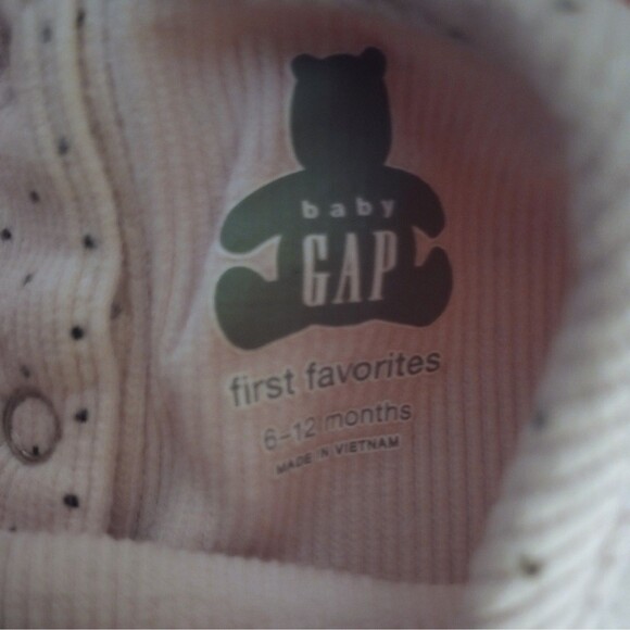 Baby GAP 2pc Polka Dot Pink Long Sleeve Bodysuit/Pants Outfit sz 6-12M Girls - Picture 7 of 8